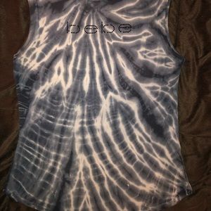 2/$10 BEBE tie dye bling crop size M